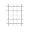 Grid Bar Back - White Grid Bar Back - White