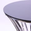 Black Top Dorsia Cocktail Table - Silver - 42"H Black Top Dorsia Cocktail Table - Silver - 42"H