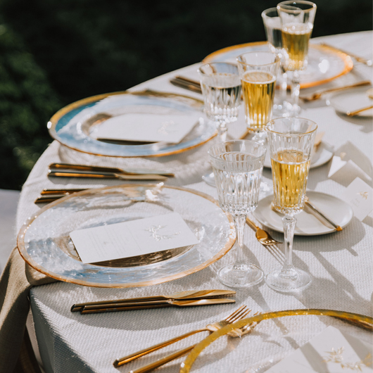 Rippled Gold Charger