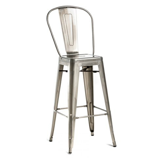 Chelsea Nickel Bar Stool