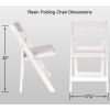 White Folding Chair White Folding Chair