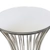 Black Top Dorsia Cocktail Table - Silver - 42"H Black Top Dorsia Cocktail Table - Silver - 42"H