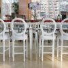 White Louis Bar Stool White Louis Bar Stool