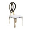 Gold Monarch Chairs - White Cushion