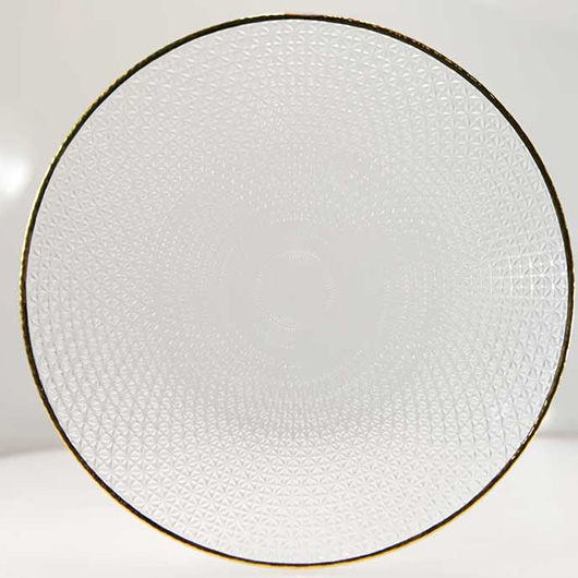 textured glass plate - Vision Furniture