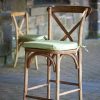 Walnut Cross Back Bar Stool Walnut Cross Back Bar Stool