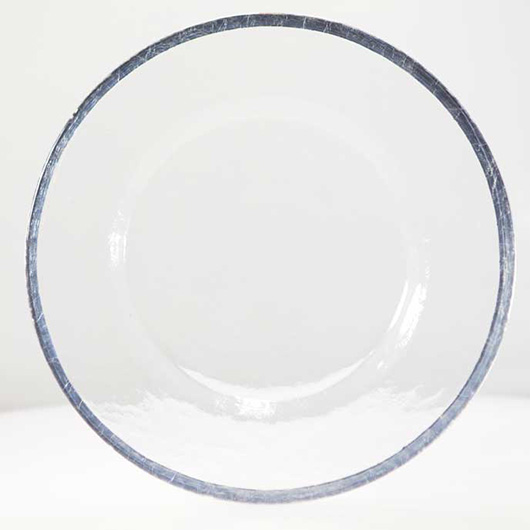rippled glass plate - Charger Plate