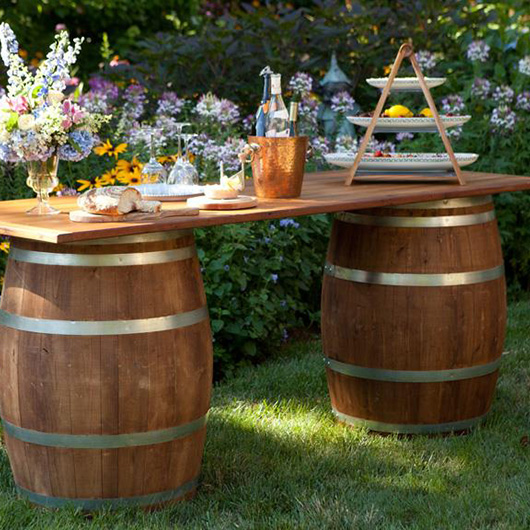 Chestnut Vineyard Table | Vision Furniture Event Rentals