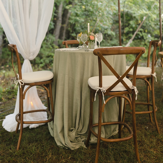 Walnut Cross Back Bar Stool Walnut Cross Back Bar Stool