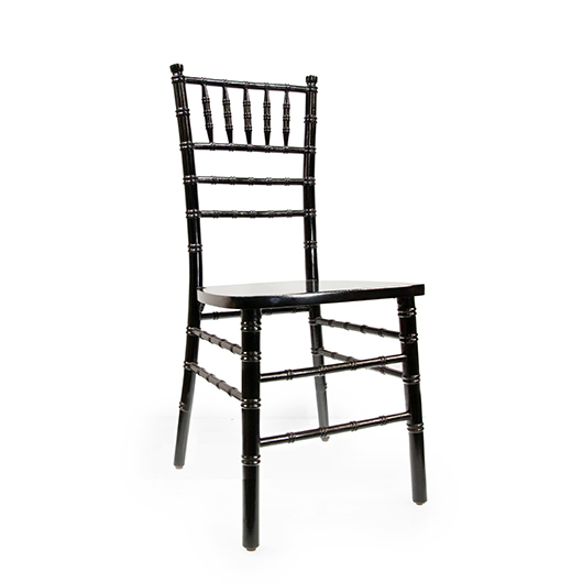 Black Wooden Side Chiavari Chair