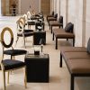 Gold Dorsia Chair - Black Velvet Seat Gold Dorsia Chair - Black Velvet Seat