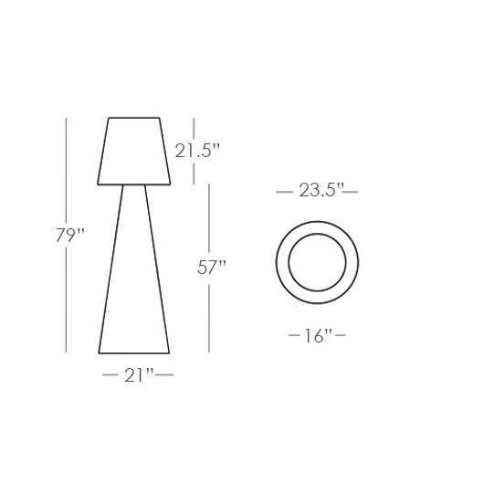 Martini Floor Lamp 79"H Martini Floor Lamp 79"H