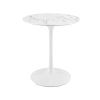 Tulip Table - White Marble Top | White - 30"H Tulip Table - White Marble Top | White - 30"H