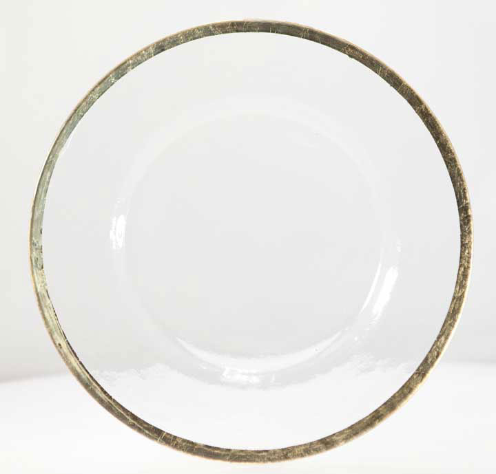Gold Ripple Charger Plate