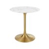 Tulip Table - Marble Top | Brass - 30"H Tulip Table - Marble Top | Brass - 30"H