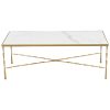 Delancey Marble Coffee Table - Brass