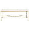 Delancey Marble Coffee Table - Brass
