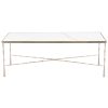 Delancey Marble Coffee Table - Nickel Delancey Marble Coffee Table - Nickel
