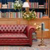 Vintage Leather Chesterfield 76" Vintage Leather Chesterfield 76"