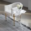 Scalloped Side Table - Acrylic Scalloped Side Table - Acrylic