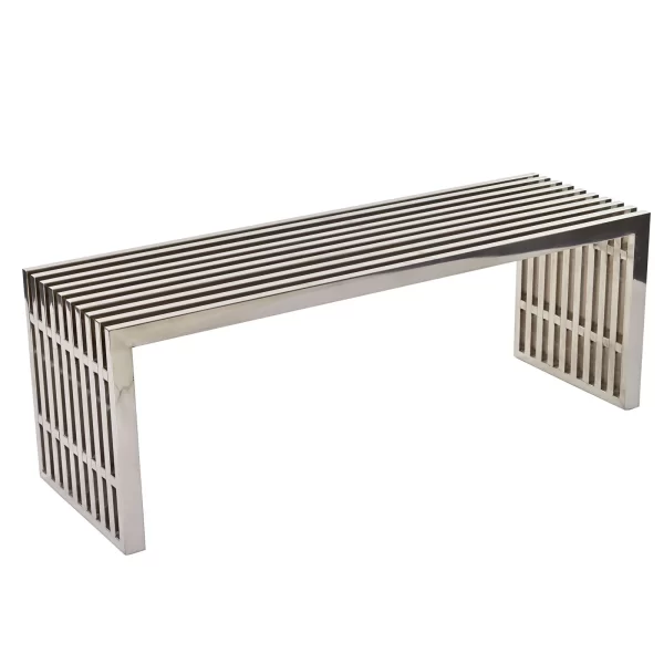 Modernist Bench - Silver