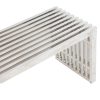 Modernist Bench - Silver Modernist Bench - Silver