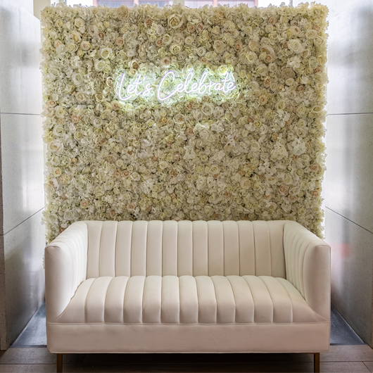 Delano Loveseat - White 60"