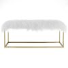 Sheepskin Bench