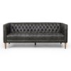 Cristobal Sofa - Washed Black Leather