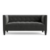 Draper Loveseat - Black 68" Draper Loveseat - Black 68"