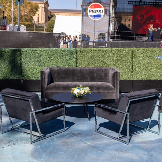 Draper Loveseat - Black 68" Draper Loveseat - Black 68"