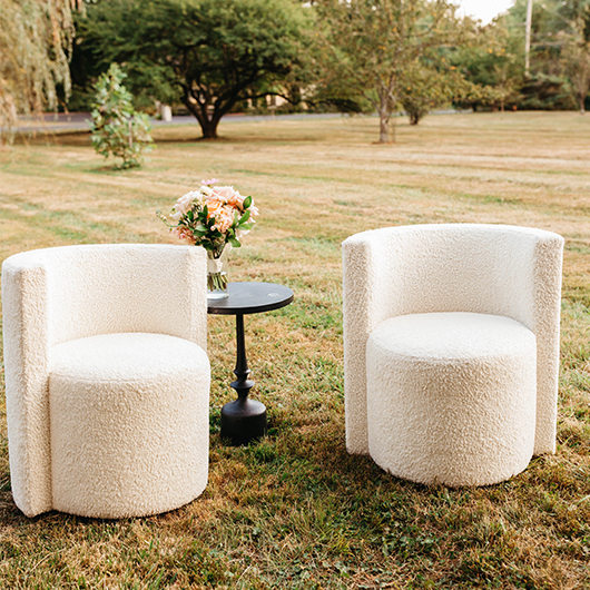 Dandy Swivel Chair - Cream Sherpa