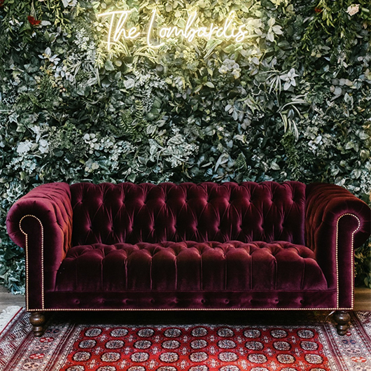 Amethyst Velvet Chesterfield