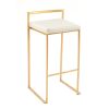 Jasper Bar Stool - White Jasper Bar Stool - White