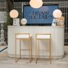 Jasper Bar Stool - White Jasper Bar Stool - White