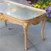 Vintage Mirror Top Gilt Coffee Table (1)