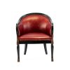 Vintage Red Leather Club Chair (4) Vintage Red Leather Club Chair (4)
