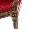 Antique Red Velvet Dahlia Armchair (2)