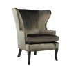 Wingback Chair - Sable Velvet