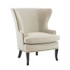 Wingback Chair - Parchment Velvet