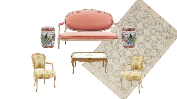 Antique Salon Sofa (2)