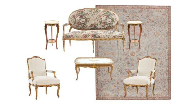 Antique Salon Sofa (2) Antique Salon Sofa (2)