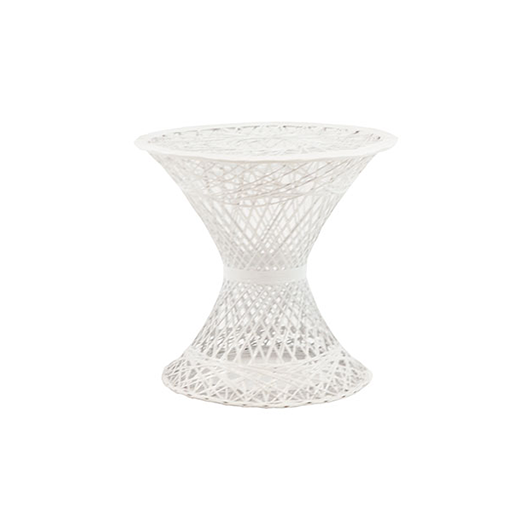 Vintage Peacock Side Table - White (1)