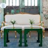 Banded Jade Side Table