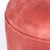 Pink Fringe Pouf Ottoman 16"