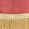 Pink Fringe Pouf Ottoman 16"