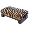 Vintage Zebra Ottoman 51" (1) Vintage Zebra Ottoman 51" (1)