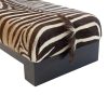 Vintage Zebra Ottoman 51" (1) Vintage Zebra Ottoman 51" (1)