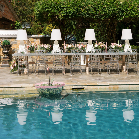 White Verona Lamp 36"h