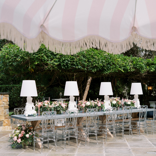 White Verona Lamp 36"h